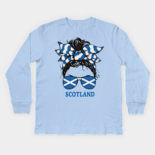 Scottish Lass Charm Kids Long Sleeve T-Shirt